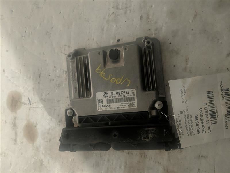 2016-17 Volkswagen Tiguan Engine Control Module ECM PCM 06J906027KB 2740463