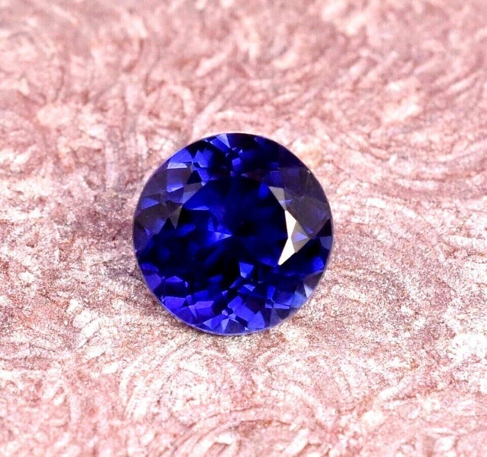 Royal Blue Sapphire Natural Kashmiri Certified Round Cut 10.05 Ct Loose Gemstone