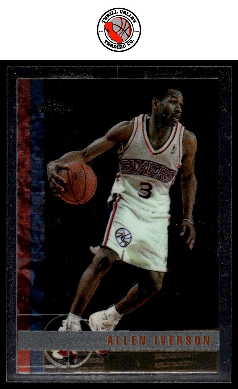 1997-98 Topps Chrome #54 Allen Iverson 3 3 D GET EVERY 4TH FREE