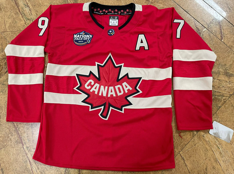 Men\'s Mcdavid #97 Canada 4 Nations Face-Off MEN Stitched Sizes
