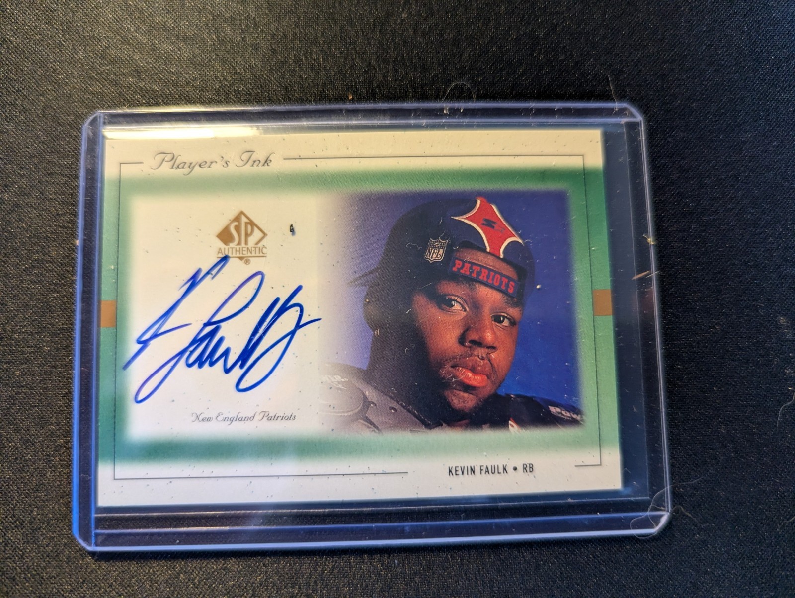 1999 upper deck players ink KF-A kevin faulk autograph sp authentic