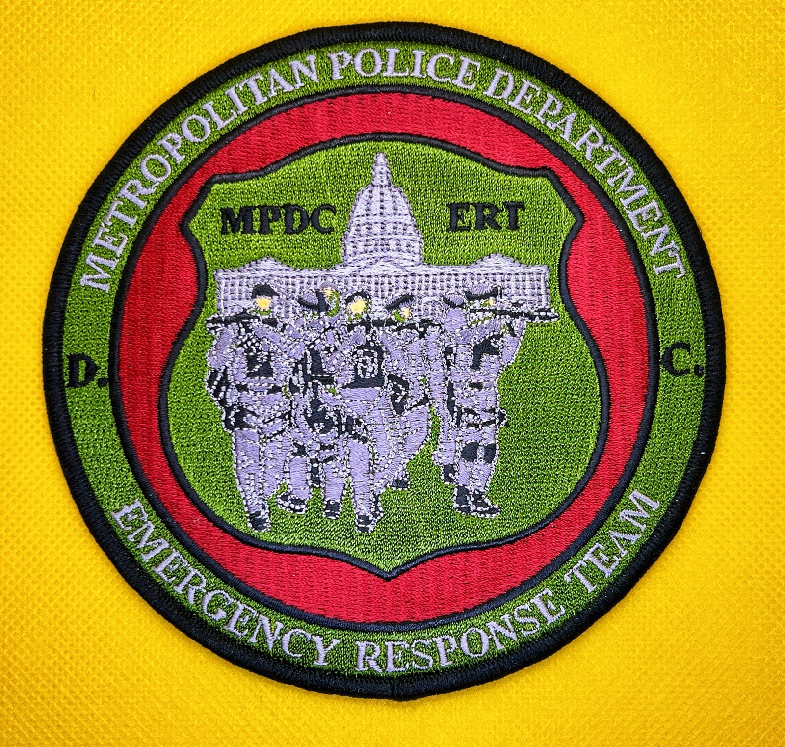 Metropolitan Police DC Emergency Response Team ERT Patch MPDC Large 5” New