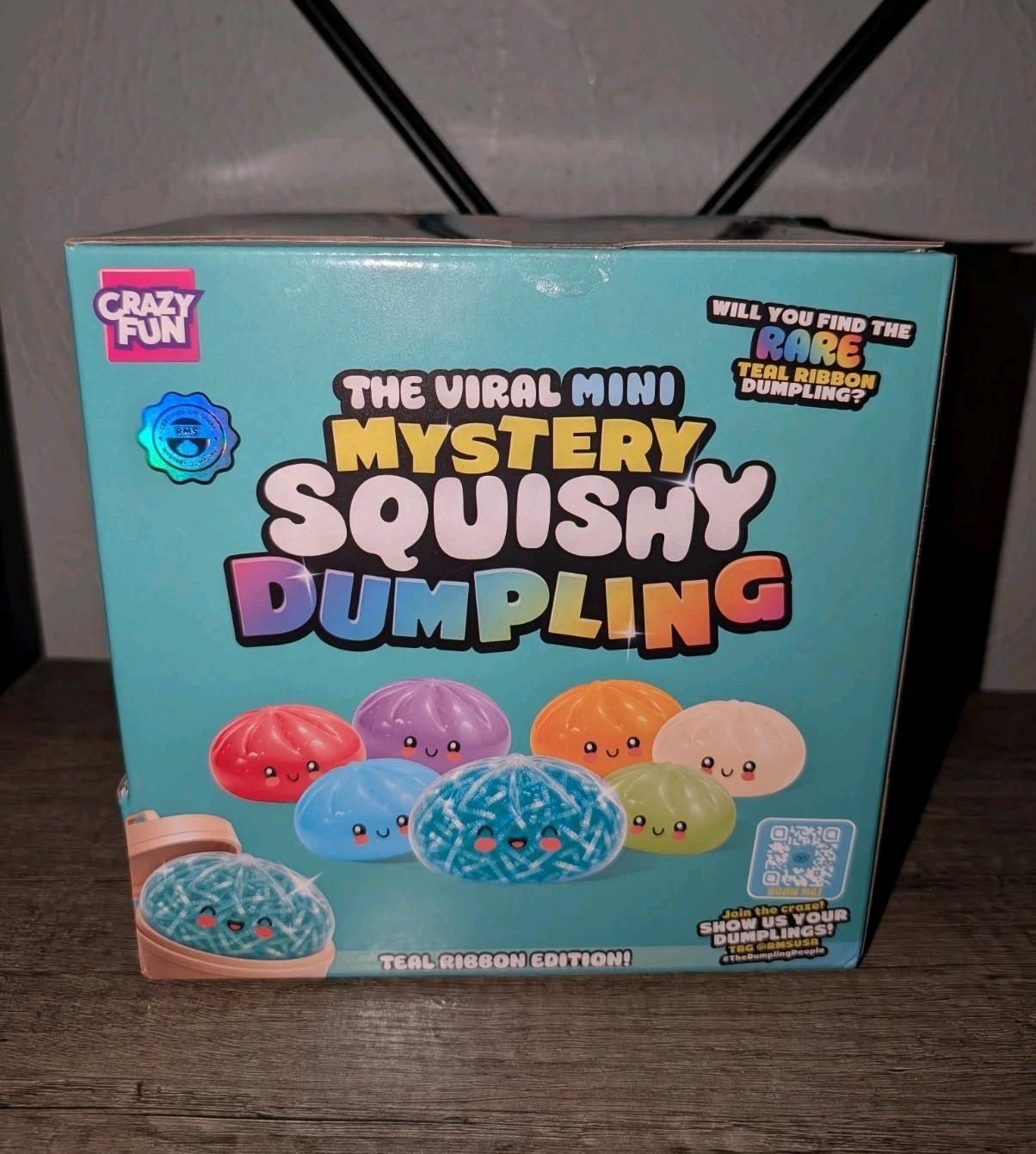 RMS Viral Mini Mystery Squishy Dumpling Teal Ribbon Edition Sealed Case of 18 RMS Viral Mini Mystery Squishy Dumpling Teal Ribbon Edition Sealed Case of 18