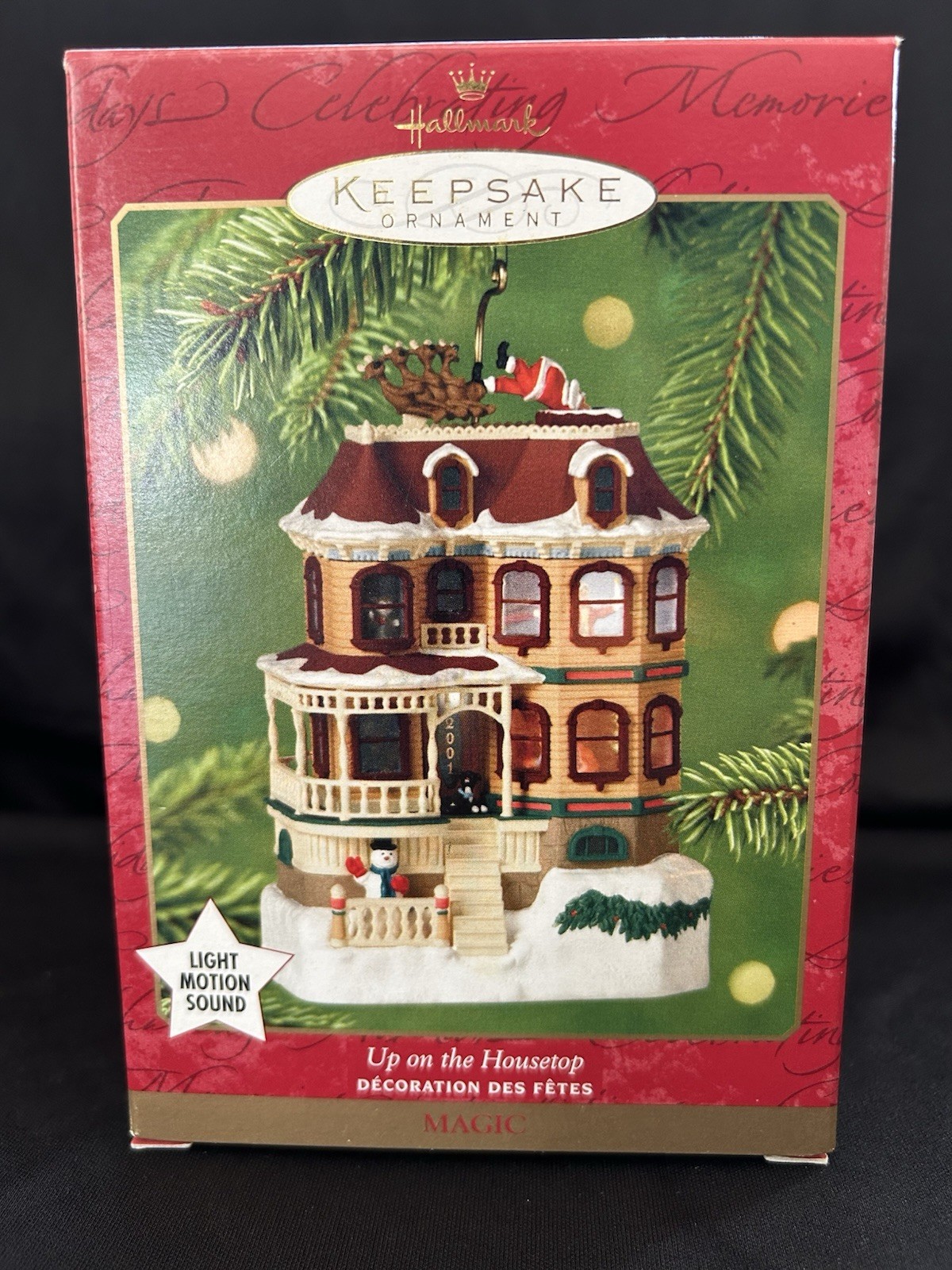 Hallmark Keepsake Ornament Up On The Housetop 2001