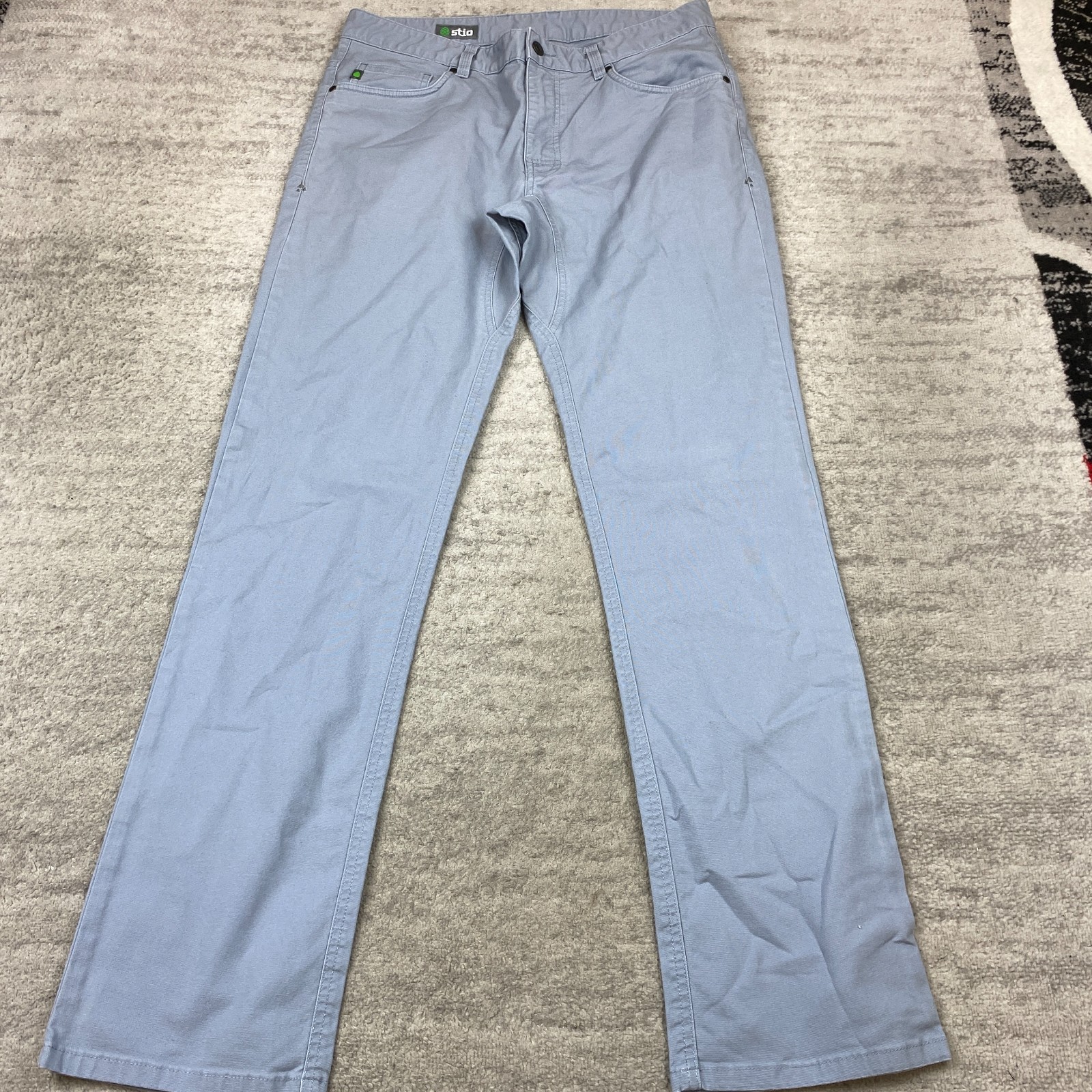 Stio Rivet Canvas Chino Pants Mens 33 Gray Hike Outdoors Trekk Preppy 33x32 Mens