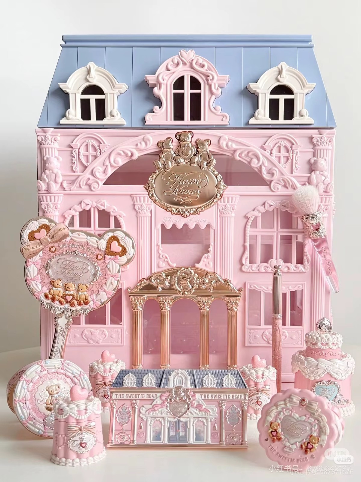 Flower Knows Sweetie Bear Cometics Box Case, Flower knows Makeup BOX Sweetie Bea Flower Knows Sweetie Bear Cometics Box Case, Flower knows Makeup BOX Sweetie Bea