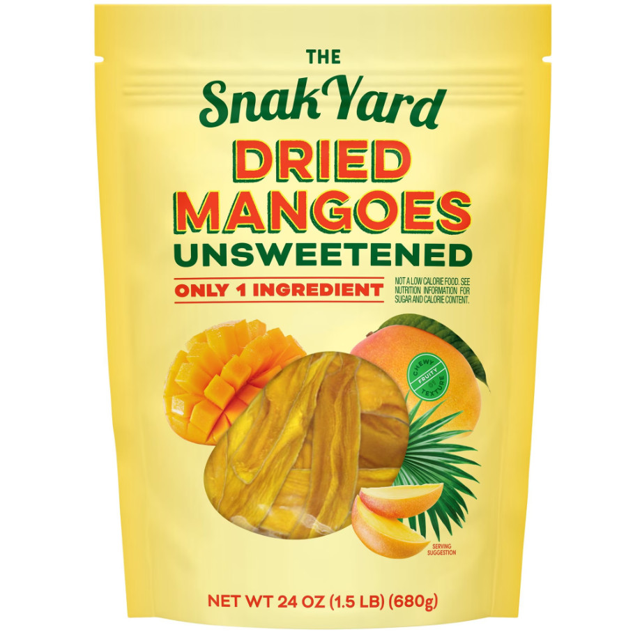 2 Pack SnakYard Dried Mangoes – Unsweetened 24 oz. (1.5 lb)