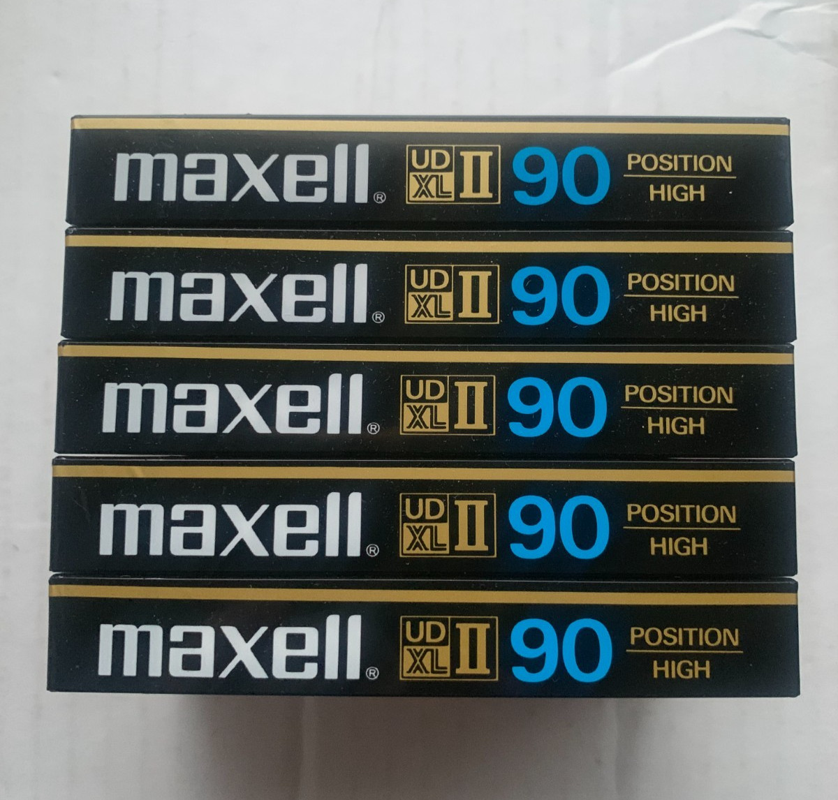 5 Maxell UD XL II 90 High Epilaxial Cassette Tapes NOS 5 Maxell UD XL II 90 High Epilaxial Cassette Tapes NOS