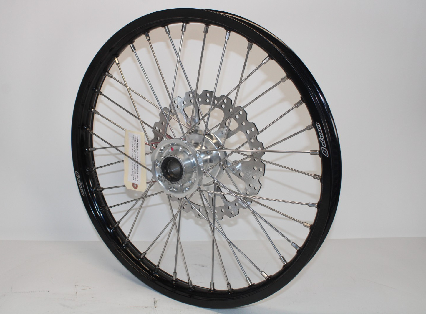 Warp 9 Complete Wheel Kit - Front 21 x 1.60 Black/Silver (GasGas, Husq, KTM)
