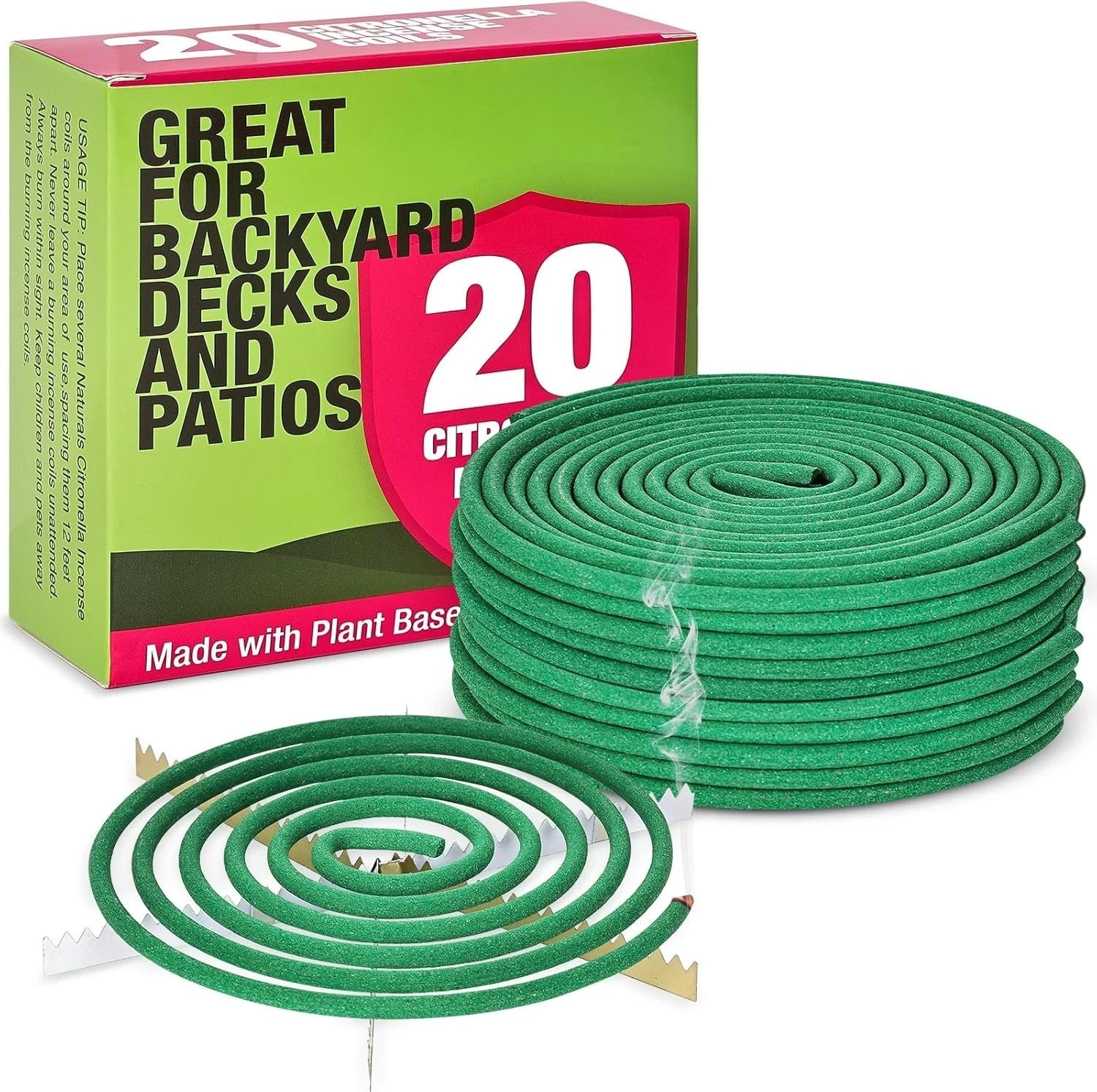 20 Coils Supreme Pro Mosquito Repellent Coils - Outdoor Use Reaches Up to 10 fts