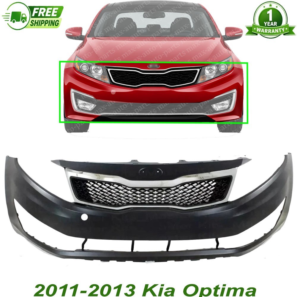 Front Bumper Cover Fascia & Grille Assembly  For 2011-2013 Kia Optima