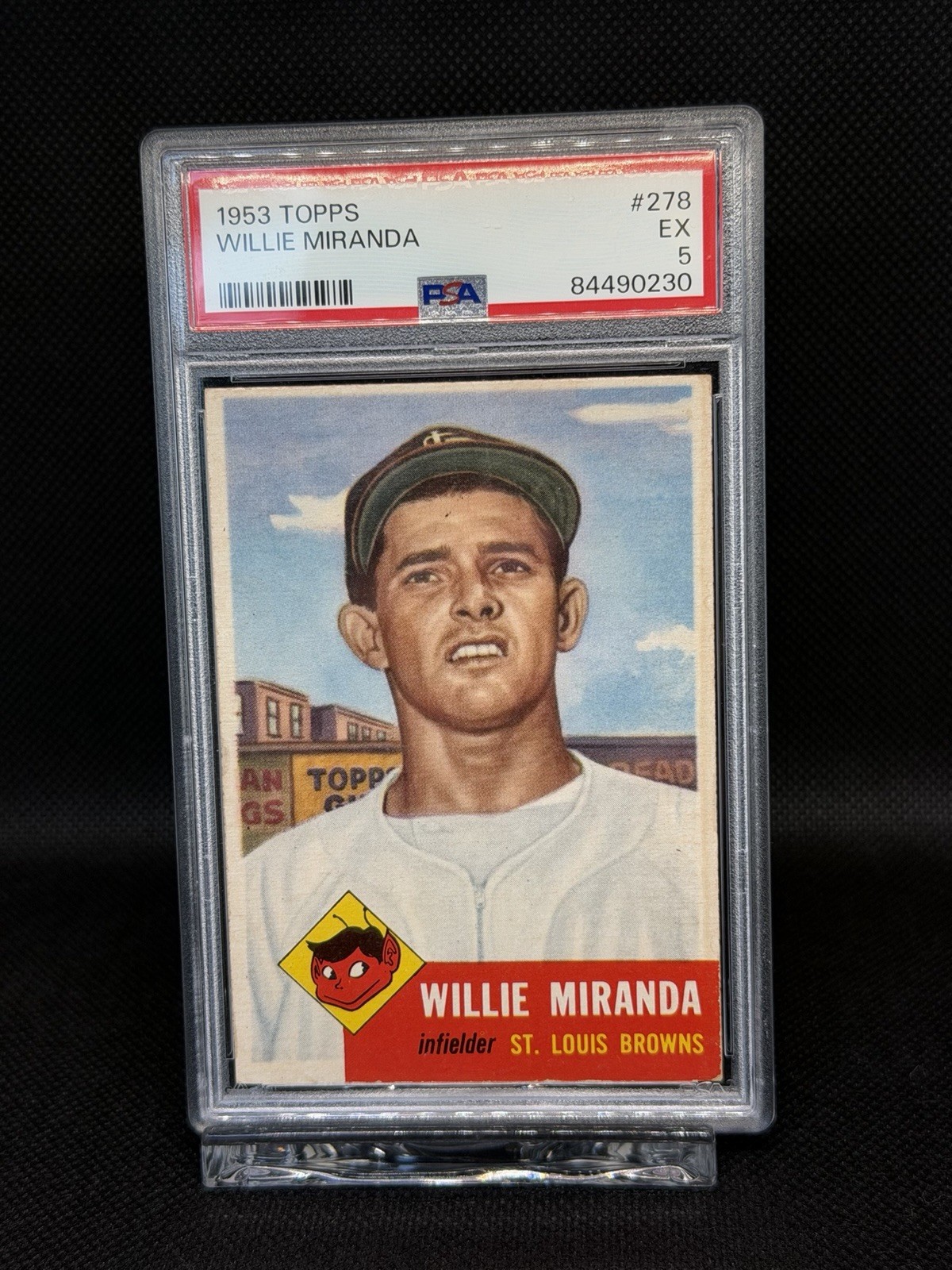1953 Topps #278 Willie Miranda Browns PSA 5 - gorgeous condition 🔥