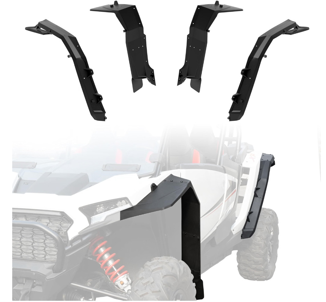 Wider Extended Fender Flares Kit for 2024 2025 2026 RZR XP 4 1000, Full Cover... Wider Extended Fender Flares Kit for 2024 2025 2026 RZR XP 4 1000, Full Cover...