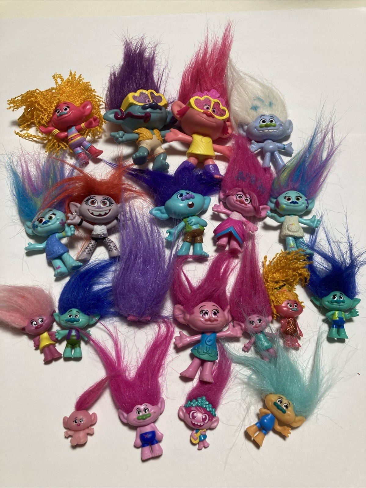 Trolls Dreamworks Movies Mixed Lot 20 Figures Toys (18) Hasbro (2) McDonald's