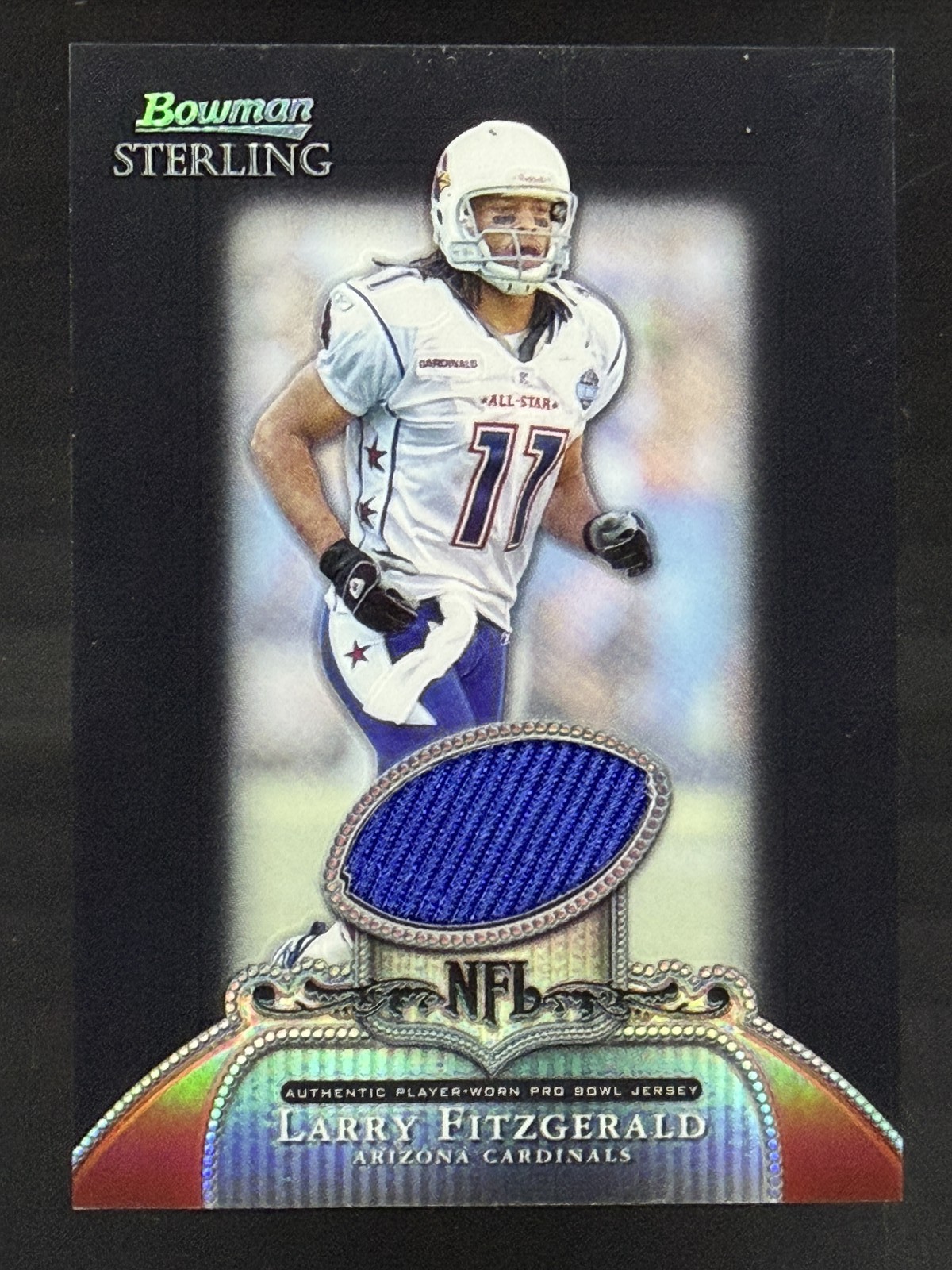 Larry Fitzgerald #/25 Black Refractor 2006 Bowman Sterling Player Worn Pro Bowl