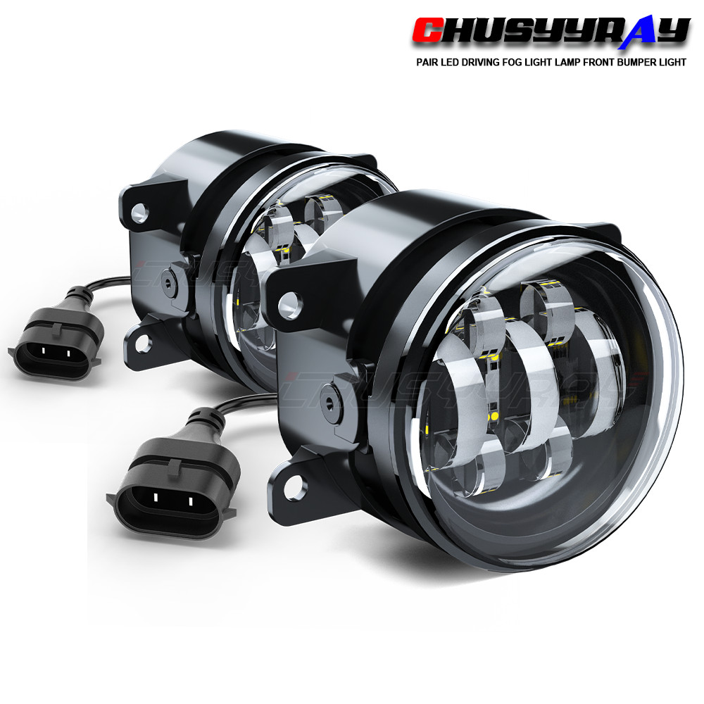 2LED Driving Fog Light Lamp Front Bumper Light Driver + Right Passenger Side 2LED Driving Fog Light Lamp Front Bumper Light Driver + Right Passenger Side