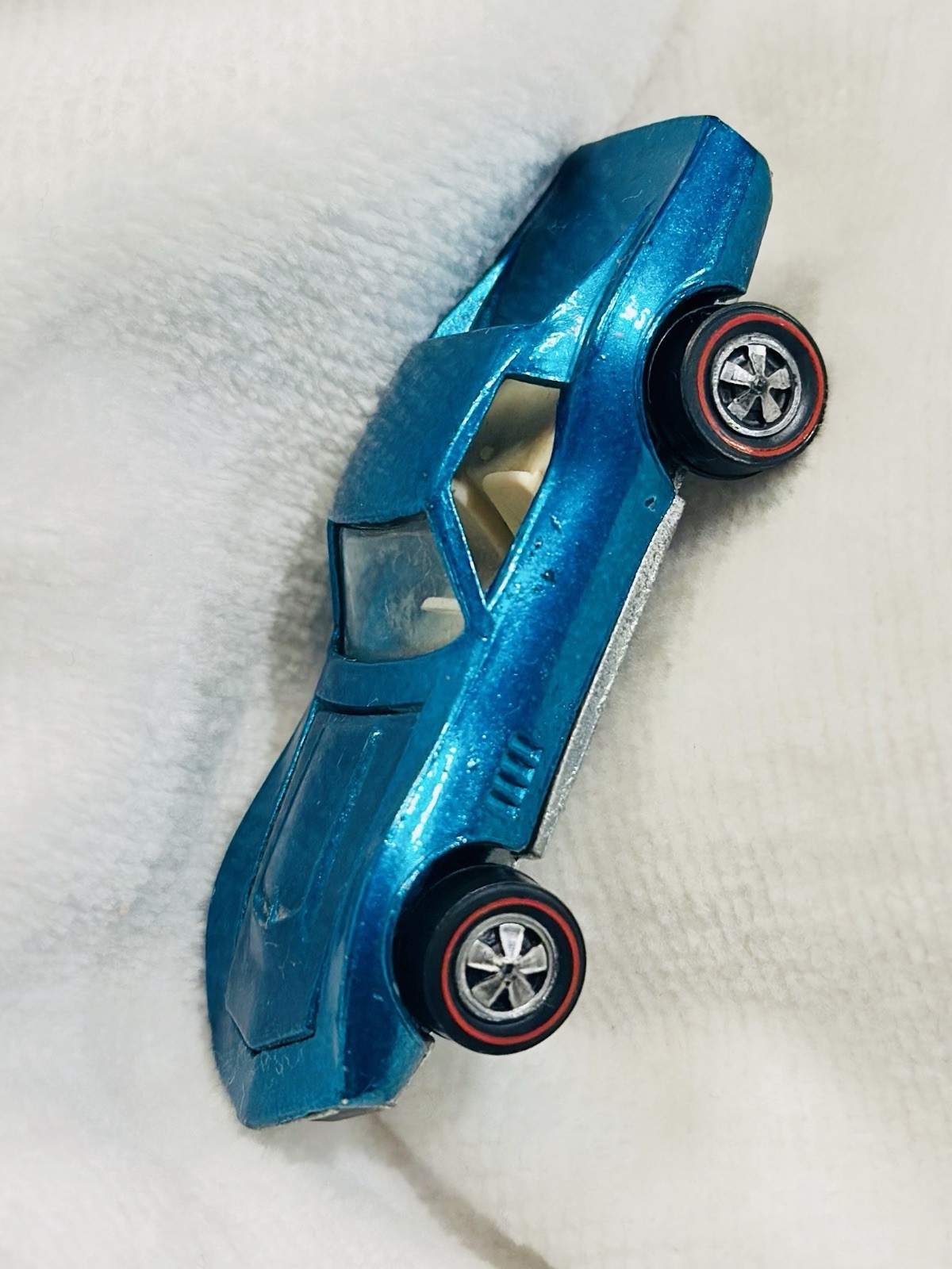 Vintage Hot wheels Redline 1968 US Aqua White Interior Custom Corvette🔥🔥