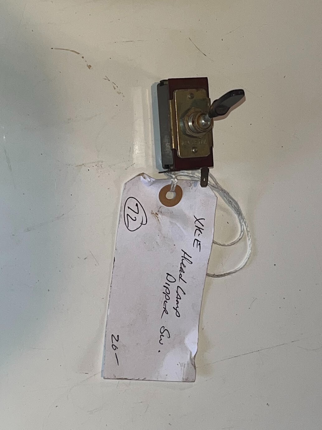 JAGUAR XK-E Head Camp Dipper Switch ASSEMBLY
