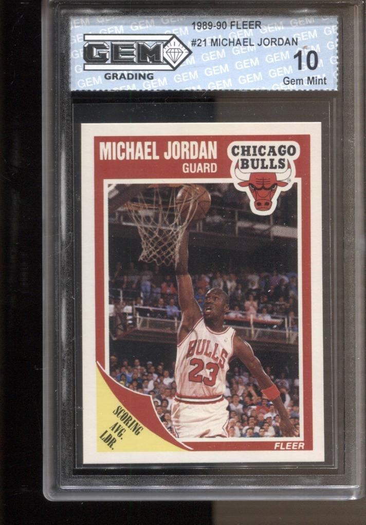 1989-90 Michael Jordan Fleer #21 Gem Mint 10 Chicago Bulls GOAT MVP HOF