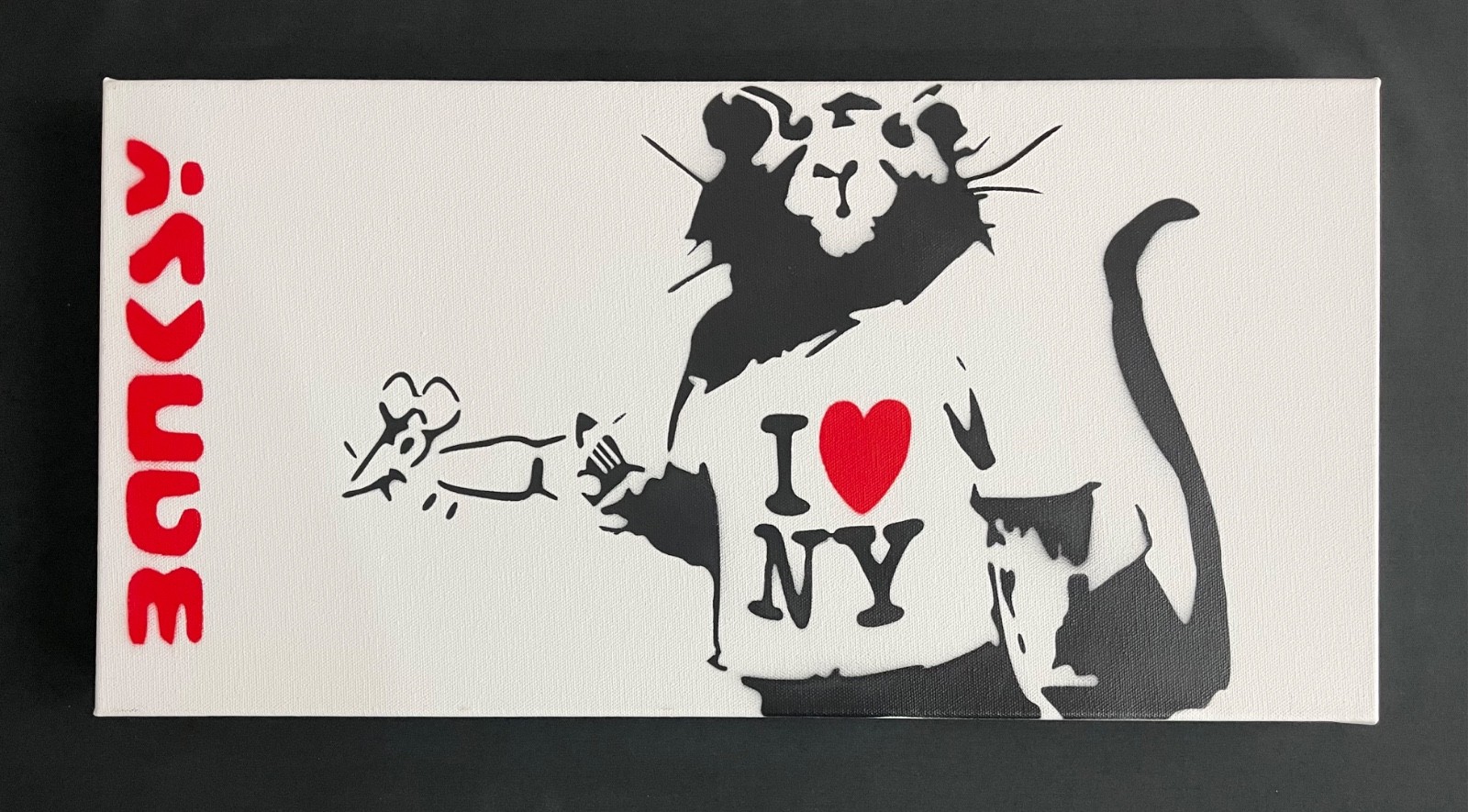 Banksy Rare Large Dismaland Painting 2015 with  paperwork