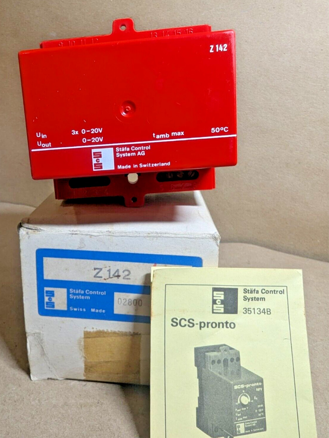 Stafa Control System Z142 relay, SCS-Pronto (New In Box)