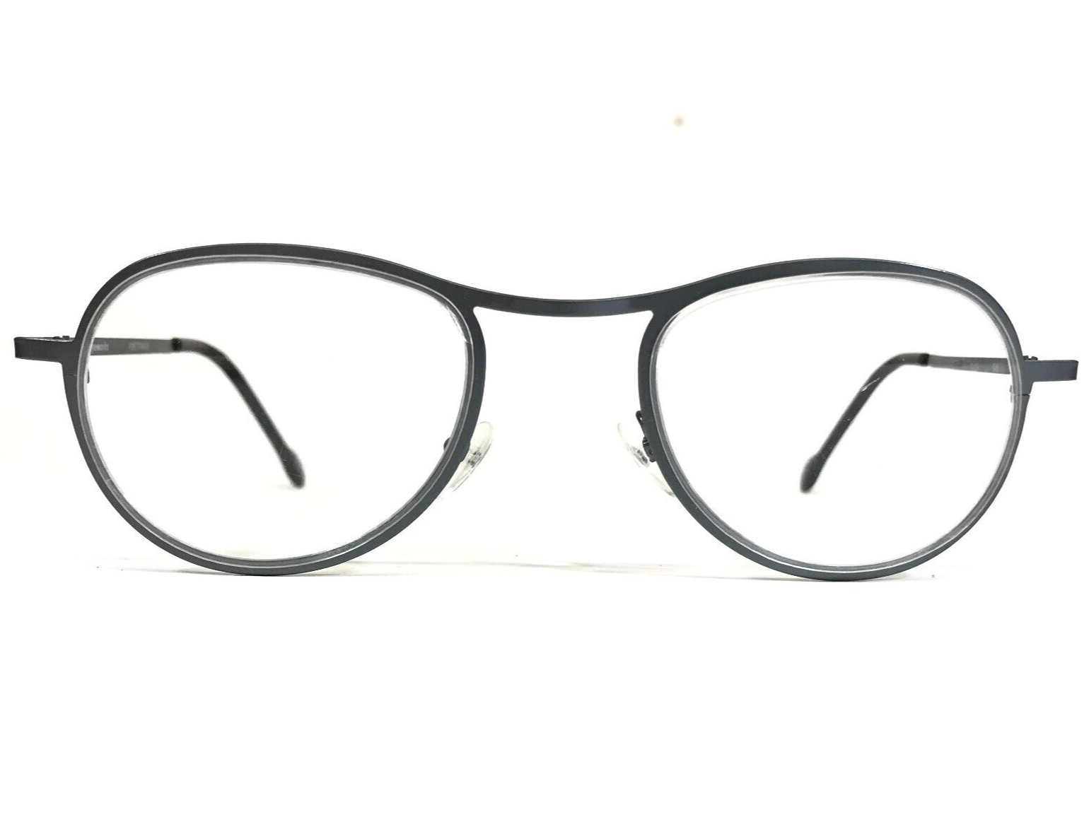 Vintage la Eyeworks Eyeglasses Frames SLICK 545 Gray Round Full Rim 43-23-120