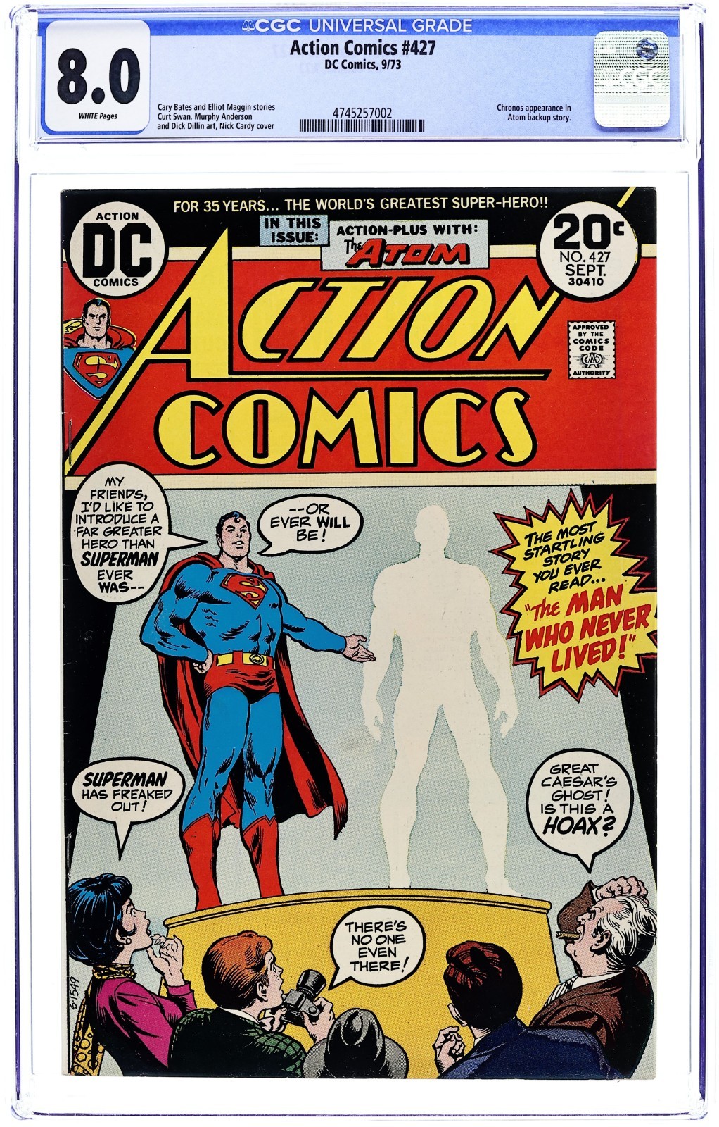 Action Comics #427 - 1973 - CGC 8.0 - Nick Cardy Action Comics #427 - 1973 - CGC 8.0 - Nick Cardy