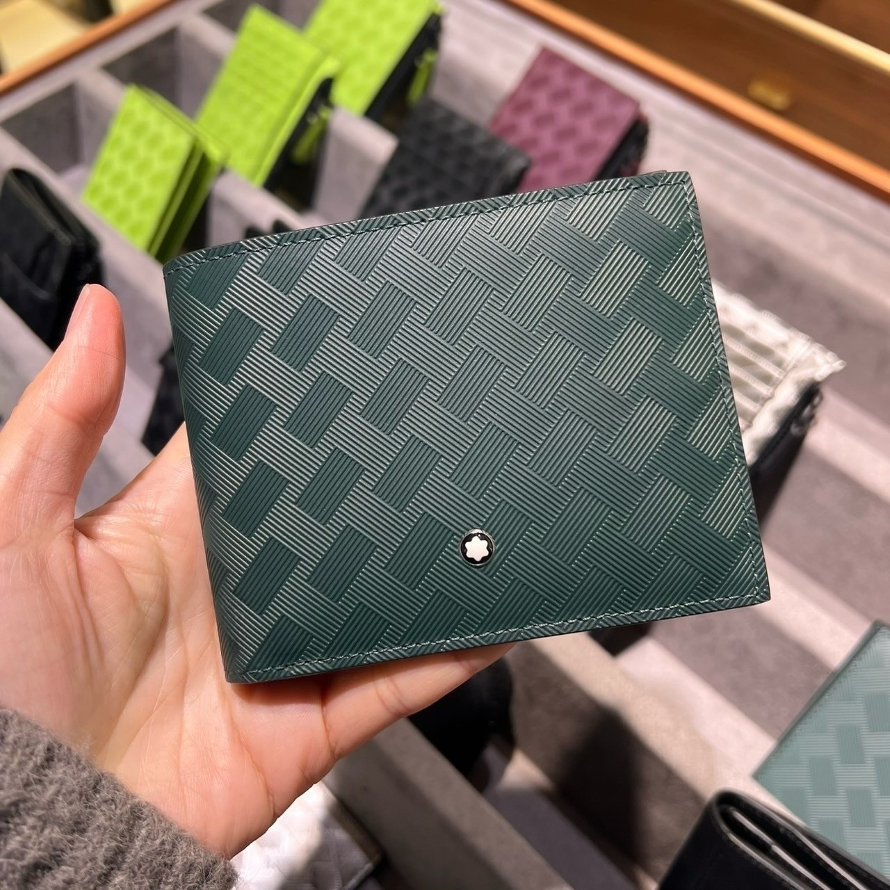 Montblanc Extreme 3.0 Leather Wallet British Green 6CC Full Box NIB Luxury
