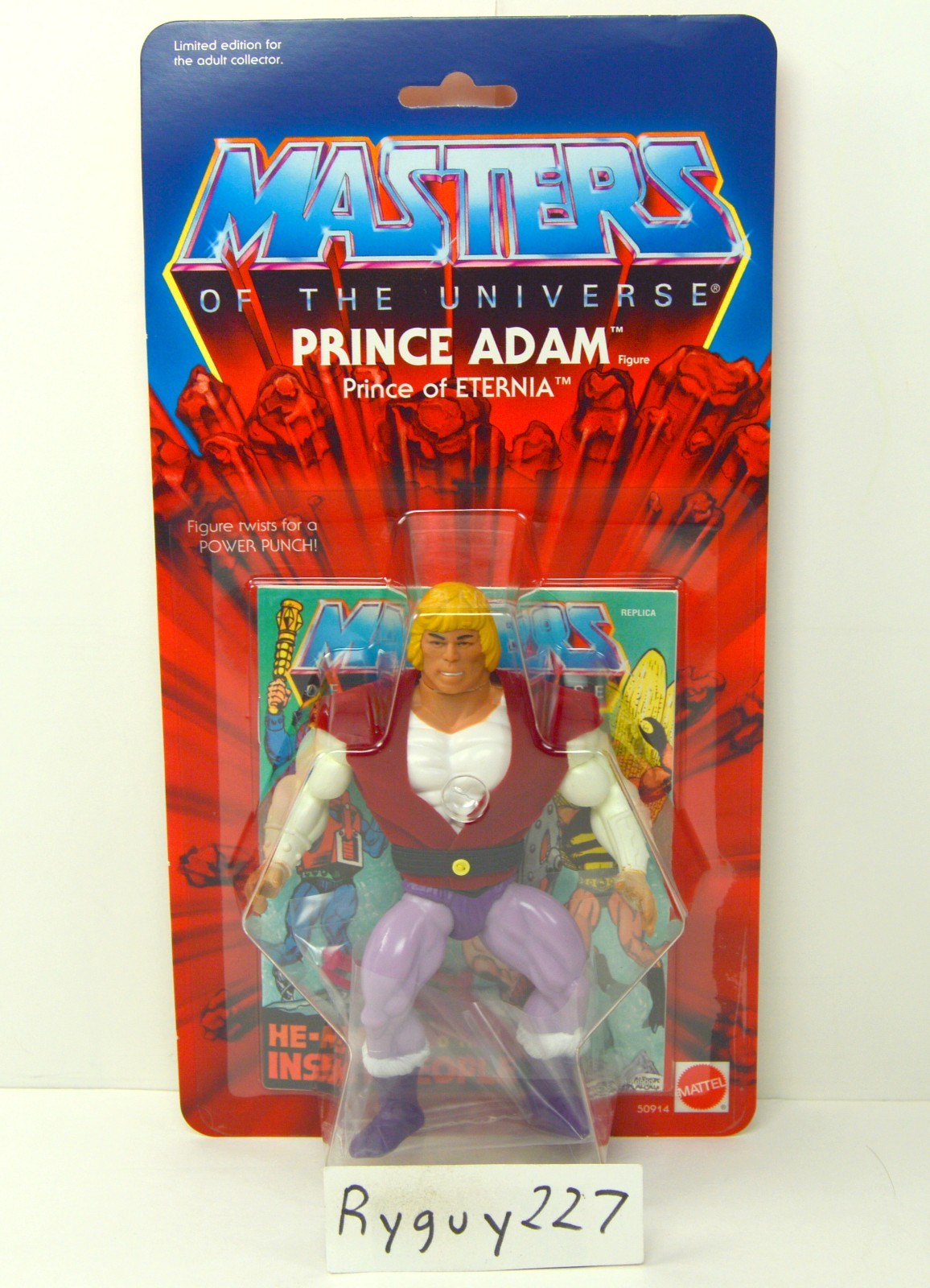 MOTU, Commemorative Prince Adam, MISB, figure, MOC, Masters of the Universe MOTU, Commemorative Prince Adam, MISB, figure, MOC, Masters of the Universe