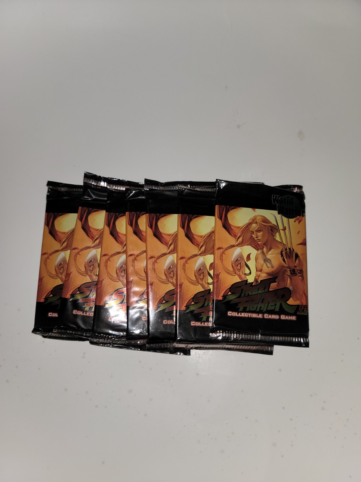 7 packs Street Fighter UFS - World Warriors Collectible Card Game packs 7 packs Street Fighter UFS - World Warriors Collectible Card Game packs