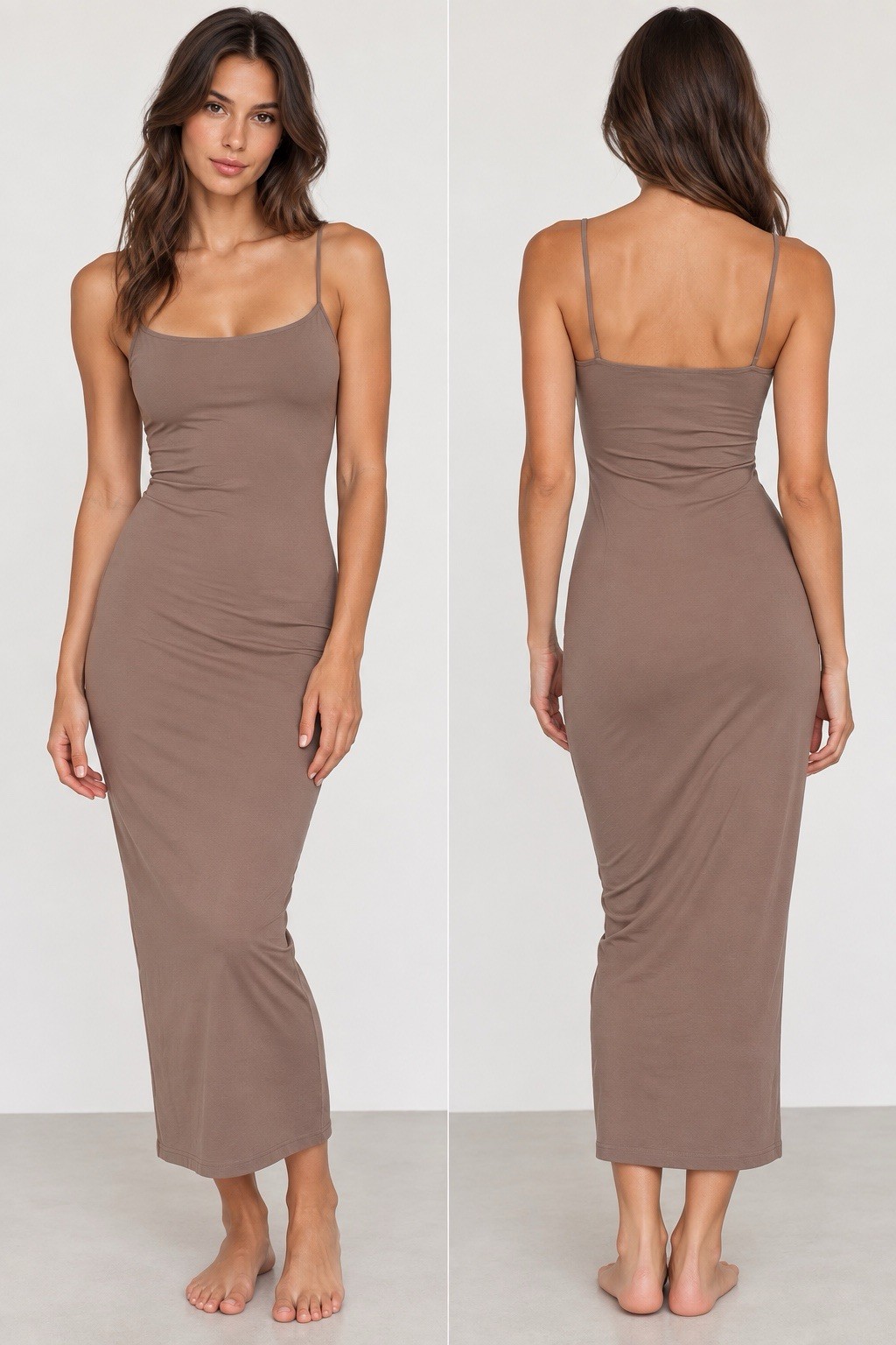SKIMS Fits Everybody Long Slip Dress | Umber | Size M SKIMS Fits Everybody Long Slip Dress | Umber | Size M
