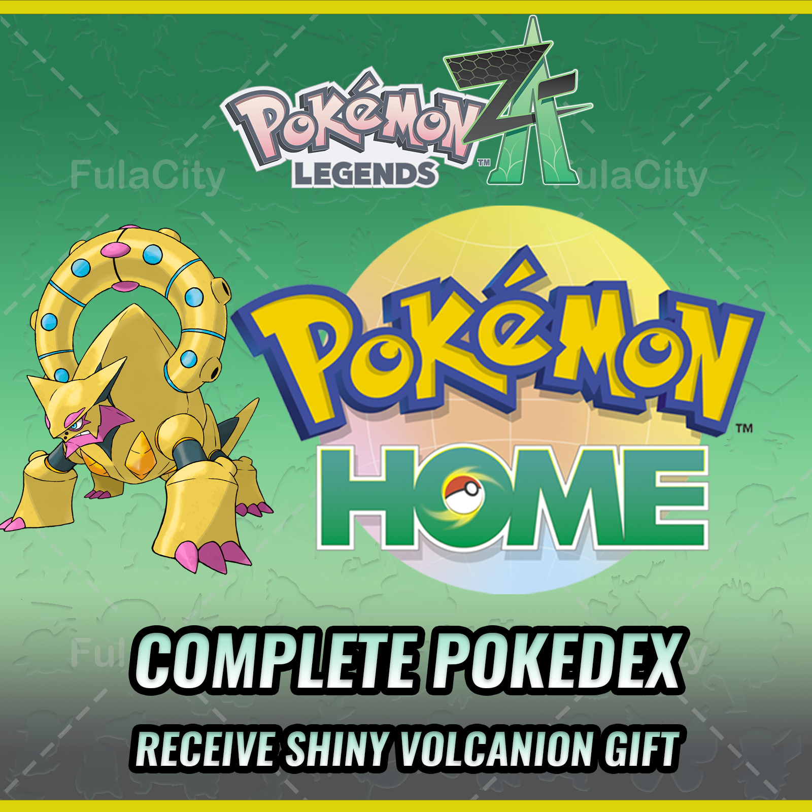 Pokemon Home Legends ZA ✨ Living Pokedex ✨ GET SHINY VOLCANION GIFT Pokemon Home Legends ZA ✨ Living Pokedex ✨ GET SHINY VOLCANION GIFT