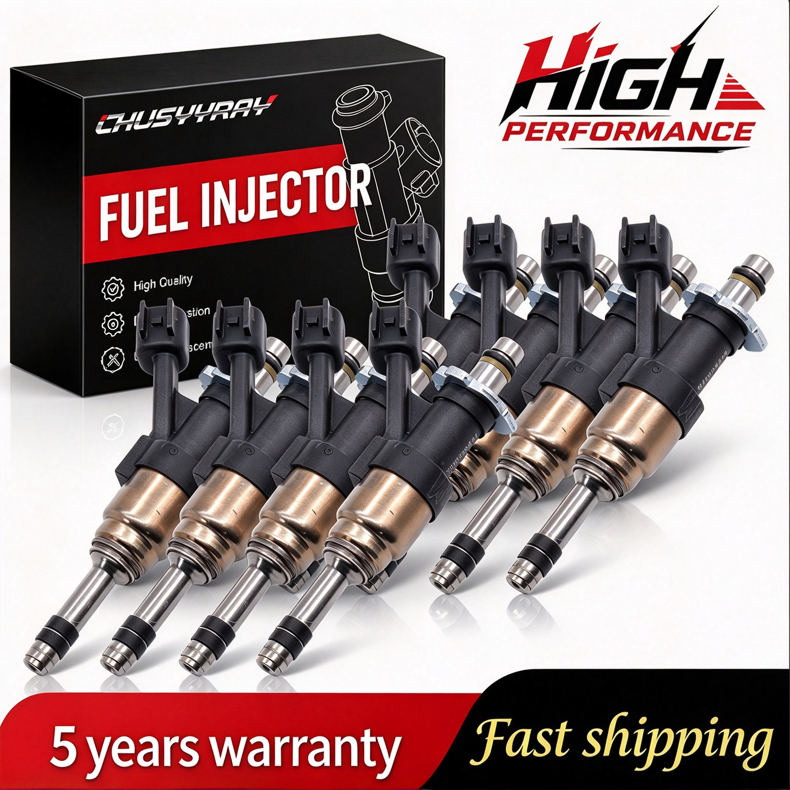 8X Fuel Injectors For 2015 2016 - 2019 Chevrolet GMC 1500 5.3L FJ1217