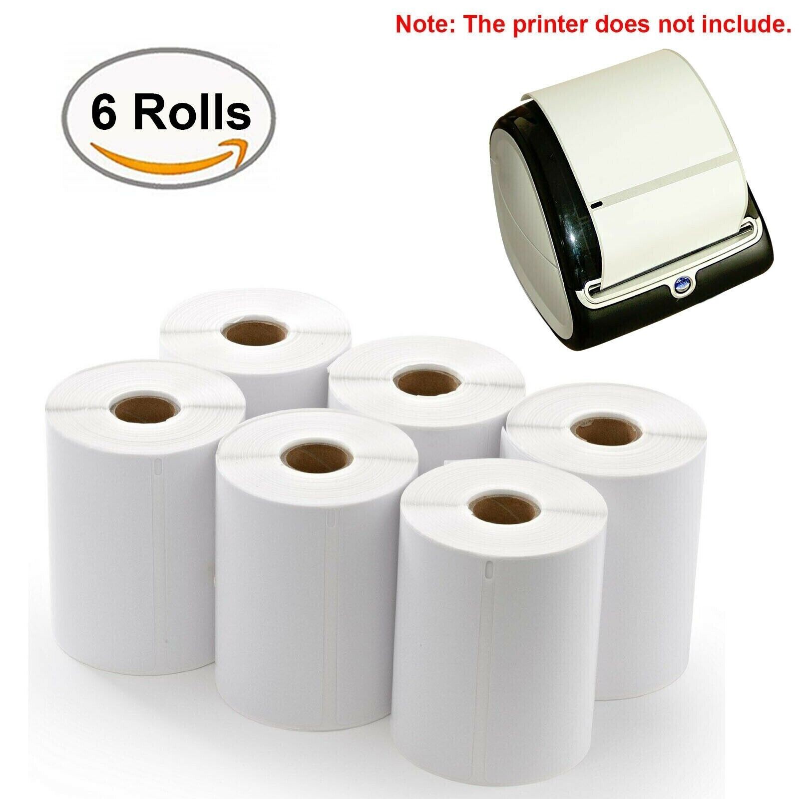 6 Rolls DYMO 4XL Direct Thermal Shipping Labels 4x6 1744907 Compatible 220/Roll 6 Rolls DYMO 4XL Direct Thermal Shipping Labels 4x6 1744907 Compatible 220/Roll
