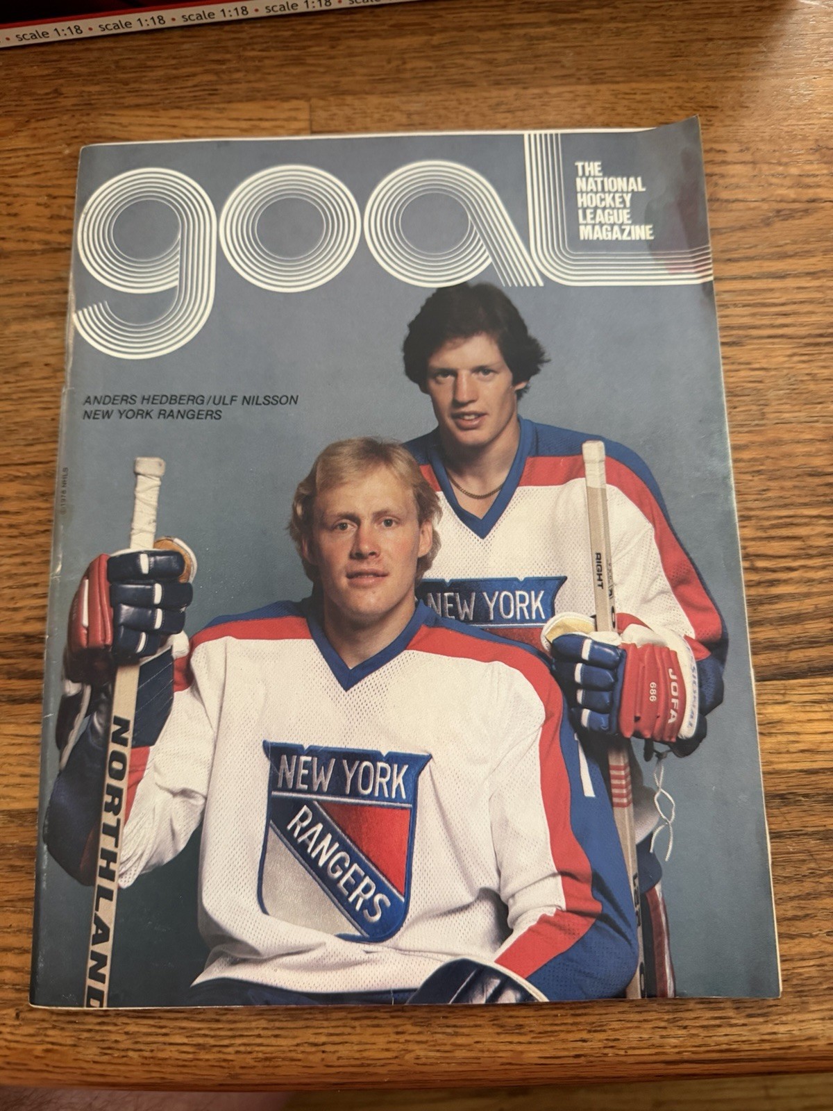 NHL Goal Magazine 12.30.78 Blackhawks v Rangers 1978 Anders Hedberg Ulf Nilsson
