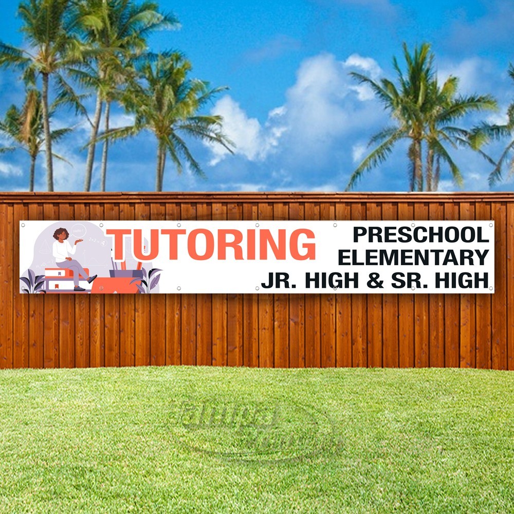 TUTORING Advertising School Students Vinyl Banner Flag Sign USA XL02492