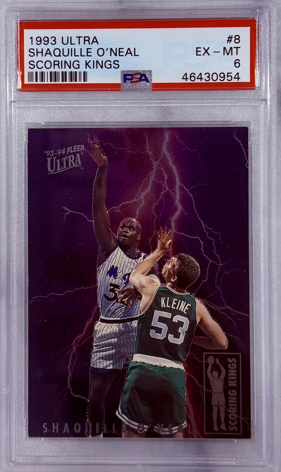1993-94 Fleer Ultra - Scoring Kings Shaquille O'Neal #8 - PSA 6 1993-94 Fleer Ultra - Scoring Kings Shaquille O'Neal #8 - PSA 6