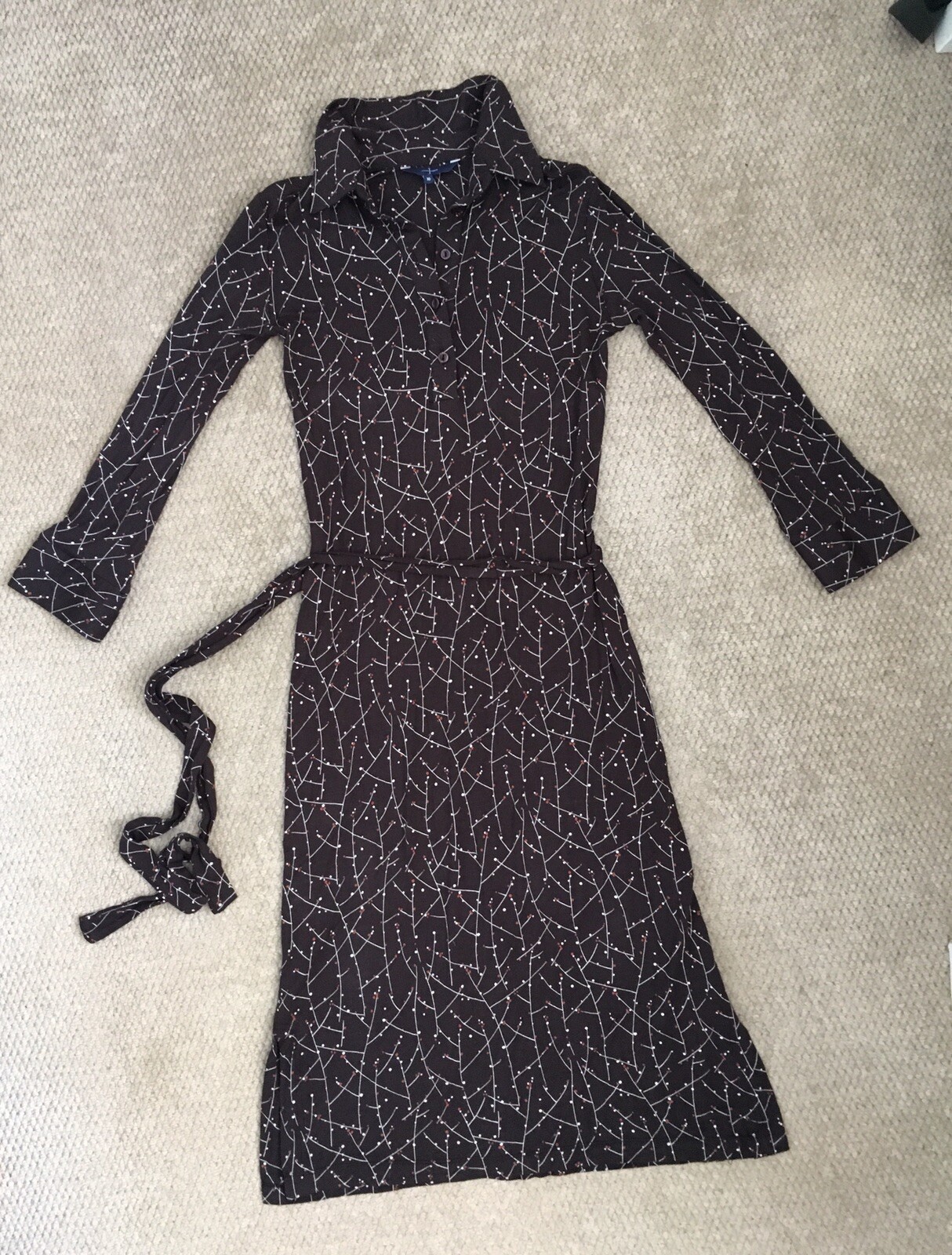 VINTAGE JASPER CONRAN SHIRT STYLE MIDI DRESS - NEVER WORN, NEW NO TAGS - UK10