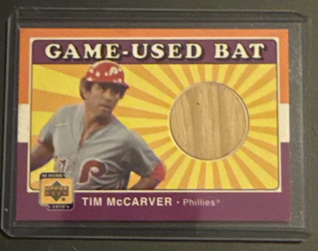 2001 Upper Deck Decade 1970\'s - Game-Used Bats Tim McCarver #B-TIM (MEM) 2001 Upper Deck Decade 1970\'s - Game-Used Bats Tim McCarver #B-TIM (MEM)