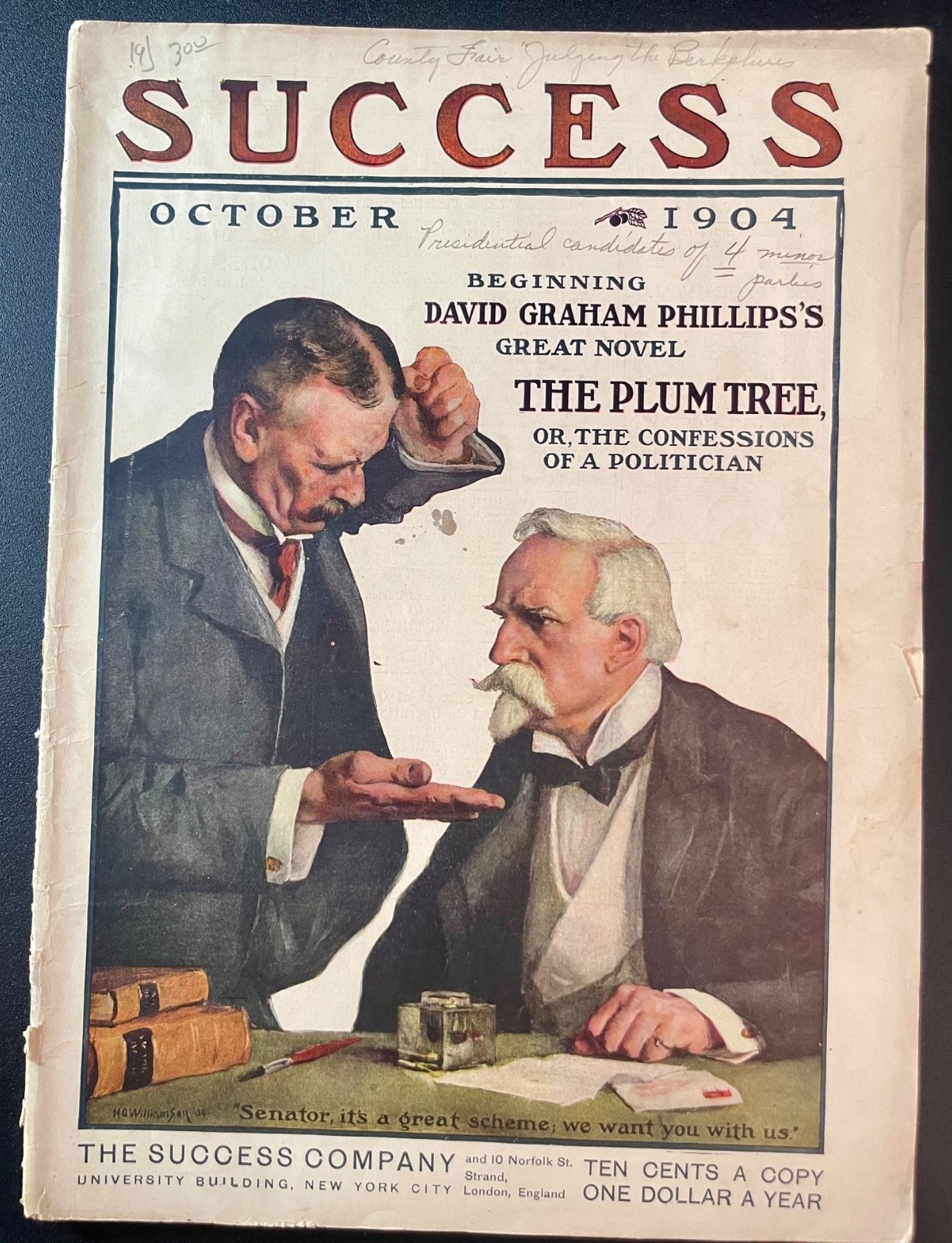1904 Success Magazine Oct Eugene Debs Minor Parties David Graham Phillips Novel