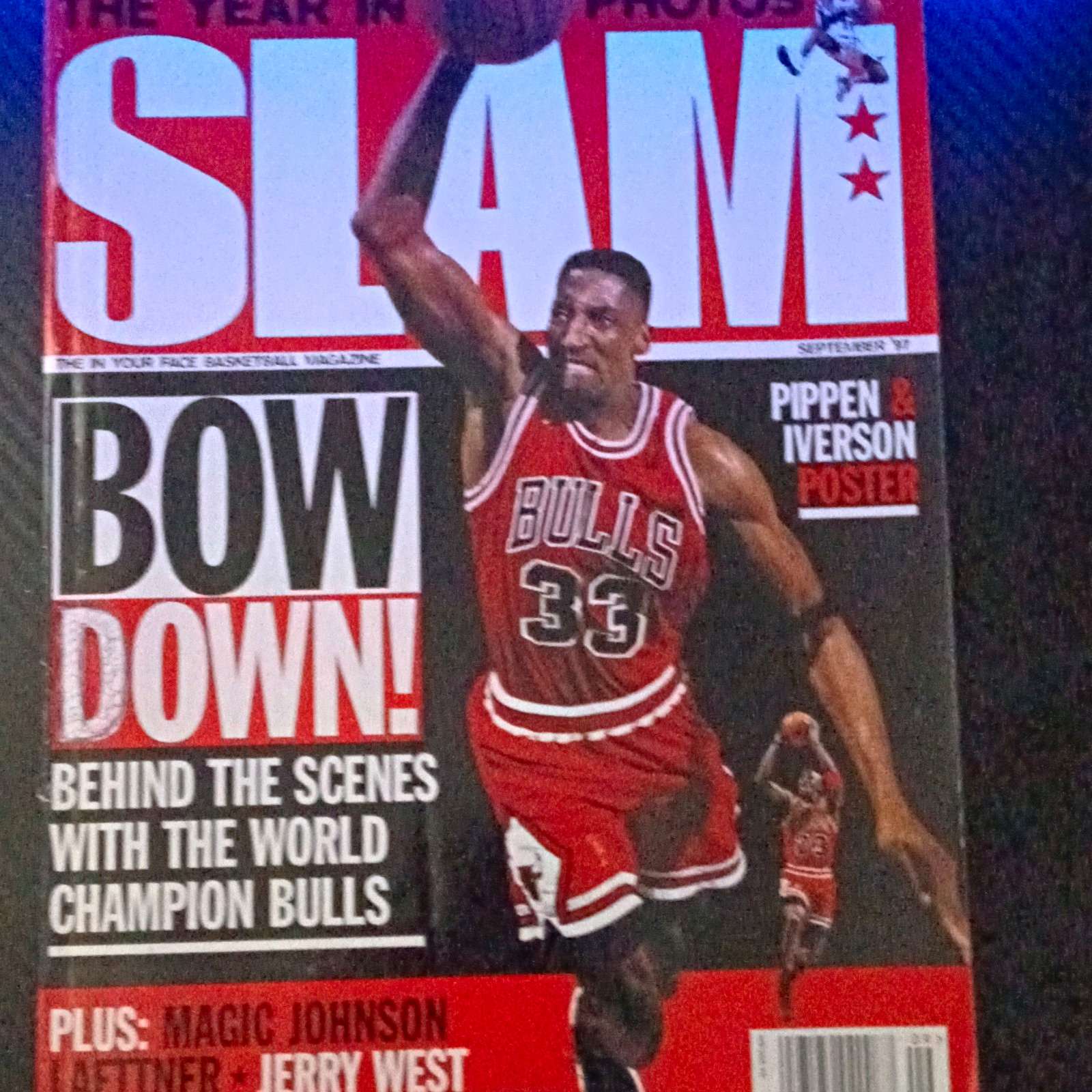 SLAM Magazine September 1997 Issue #20 Pippen & Iverson Poster Basketball SLAM Magazine September 1997 Issue #20 Pippen & Iverson Poster Basketball