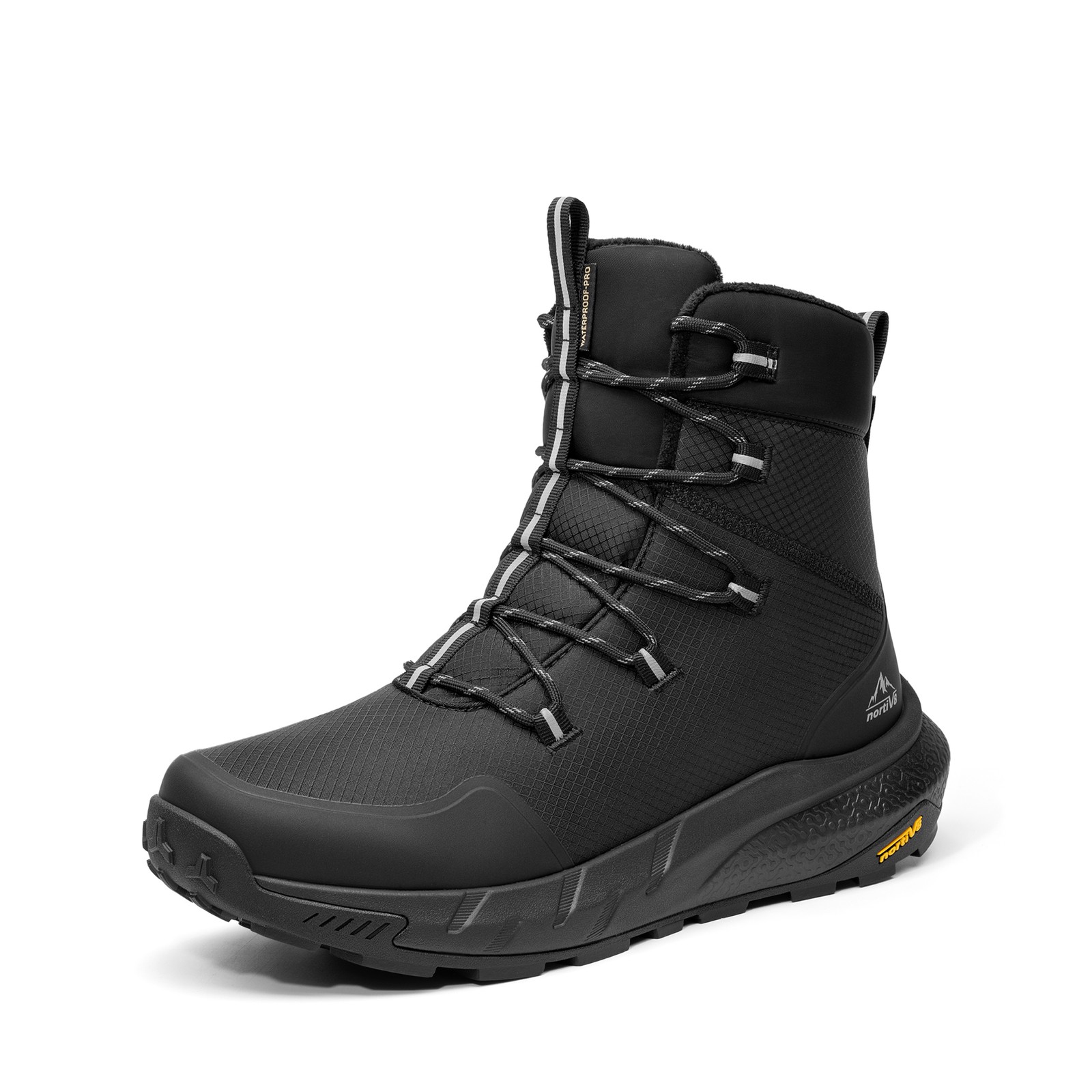 NORTIV 8 Men's Insulated Waterproof Snow Boots Lightweight Hiking Boots