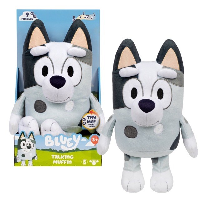 Bluey Talking Muffin 11 Inch Plush 9 Phrases Theme Song Walmart Exclusive NEW Bluey Talking Muffin 11 Inch Plush 9 Phrases Theme Song Walmart Exclusive NEW