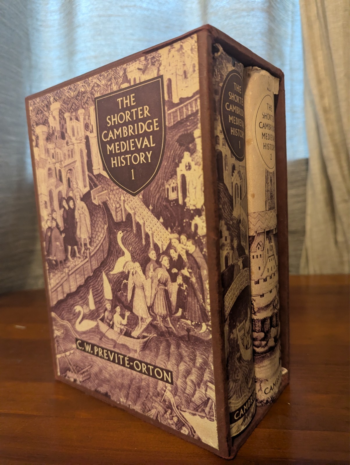 The Shorter Cambridge Medieval History Volumes 1 & 2 CW Previte-Orton HCDJ Box The Shorter Cambridge Medieval History Volumes 1 & 2 CW Previte-Orton HCDJ Box
