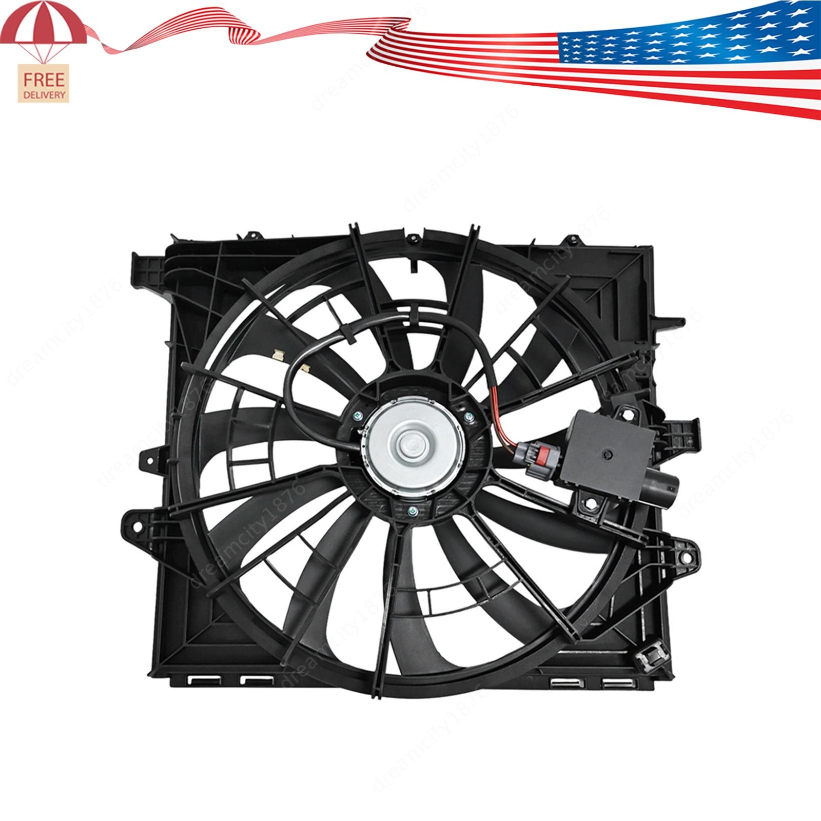 Fits For 2016-2020 Chevrolet Camaro 84001483 1X Radiator Fan Motor Assembly