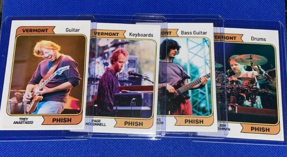 Rare Phish Band Custom Throwback Trading Card Lot Trey Anastasio ( cd, poster) Rare Phish Band Custom Throwback Trading Card Lot Trey Anastasio ( cd, poster)