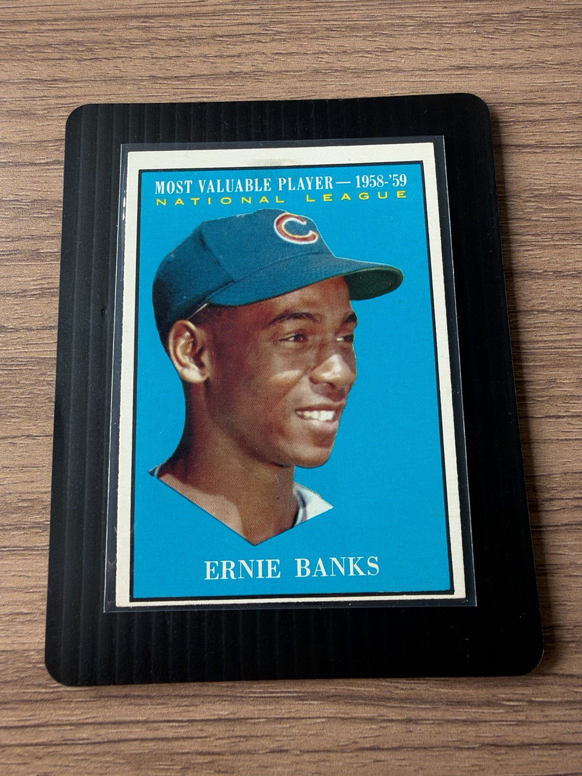 1961 Topps Ernie Banks #485 58-59 MVP Most Valuable Player Card Chicago Cubs