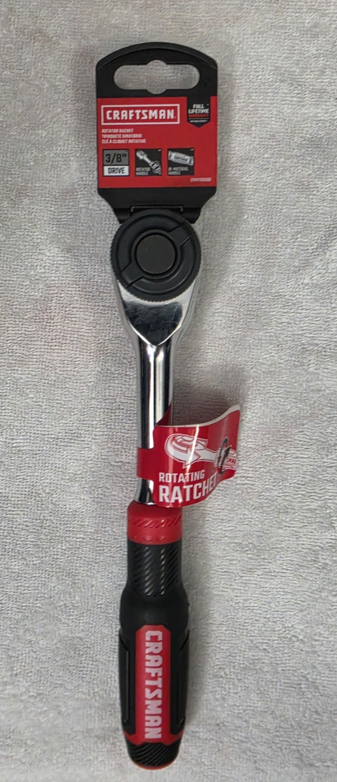 NEW Craftsman 3/8 Comfort Grip Ratcheting/Twisting Handle Ratchet