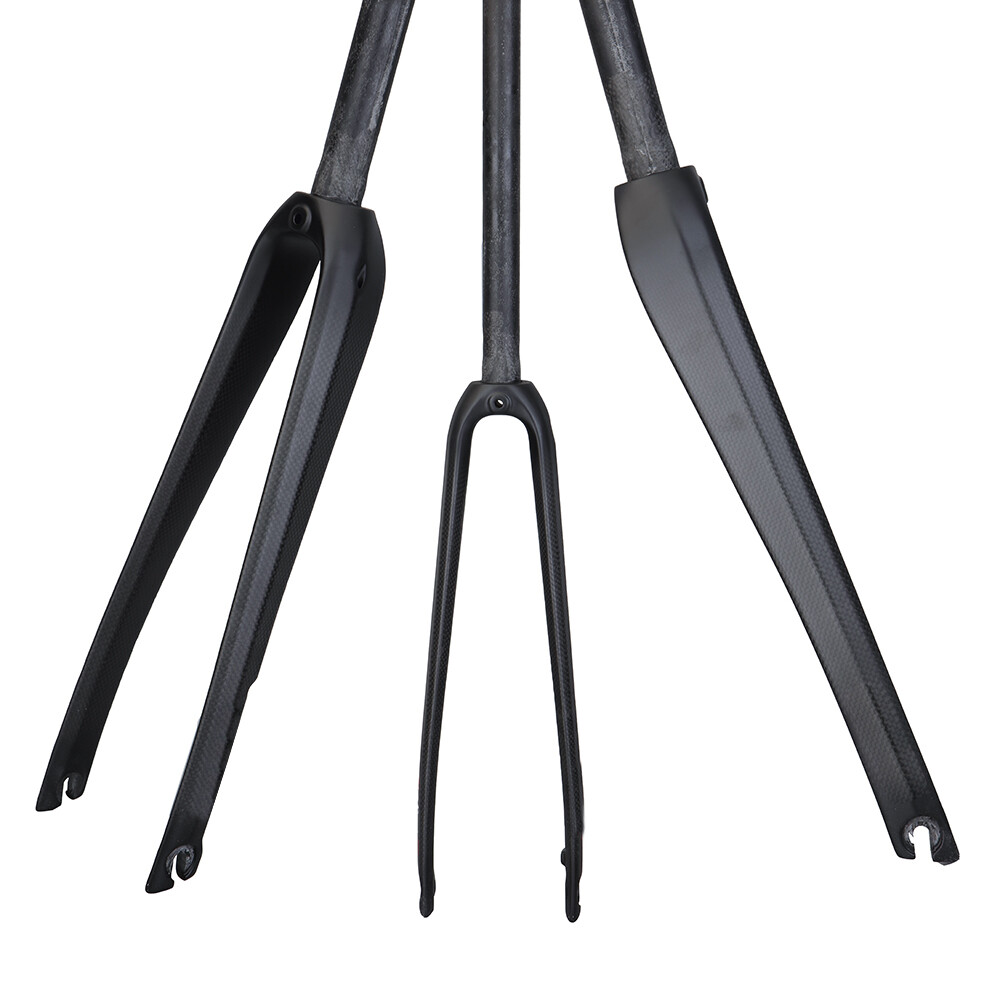 Full Carbon Road Gravel Bike Fork 700C *35C Disc or Rim Brake QR Bicycle Forks