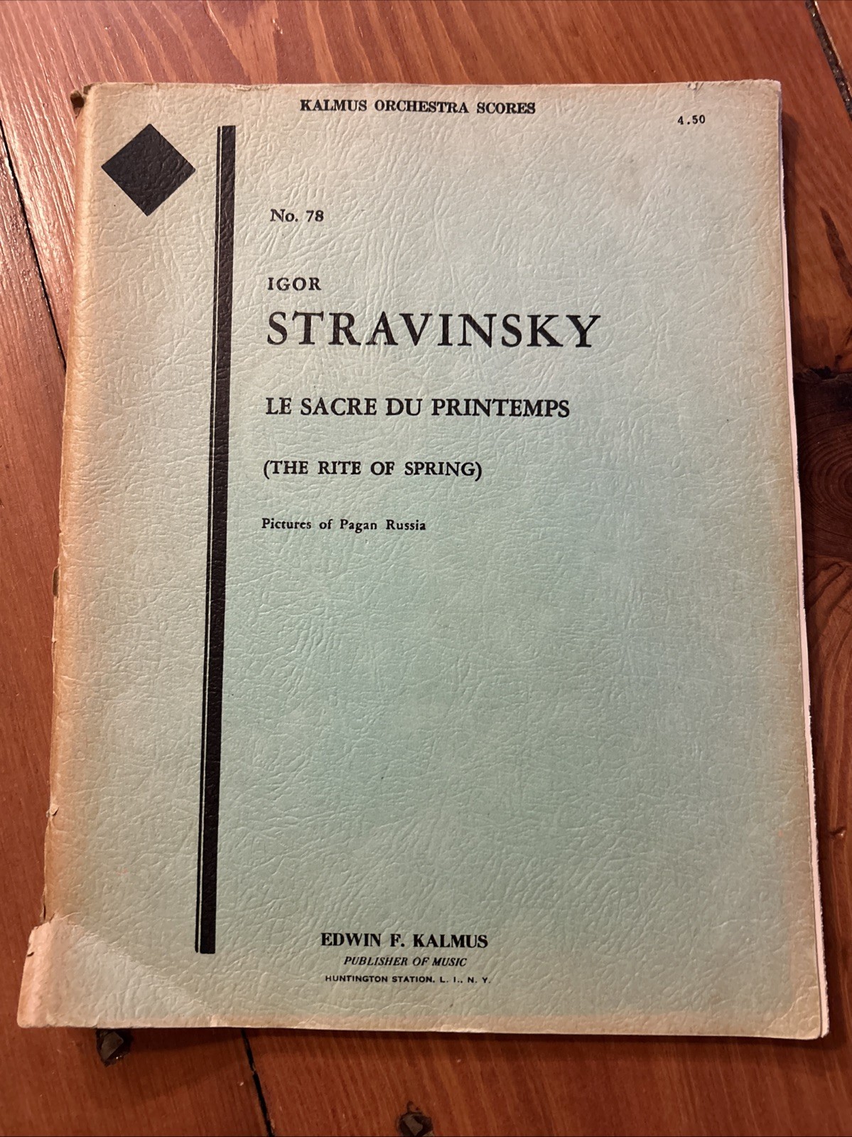 Full Orchestral Score Stravinsky Le Sacre Du Printemps Full Orchestral Score Stravinsky Le Sacre Du Printemps